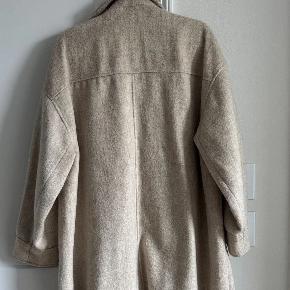 H&M Cream Wool Coat - Picture 8 of 12